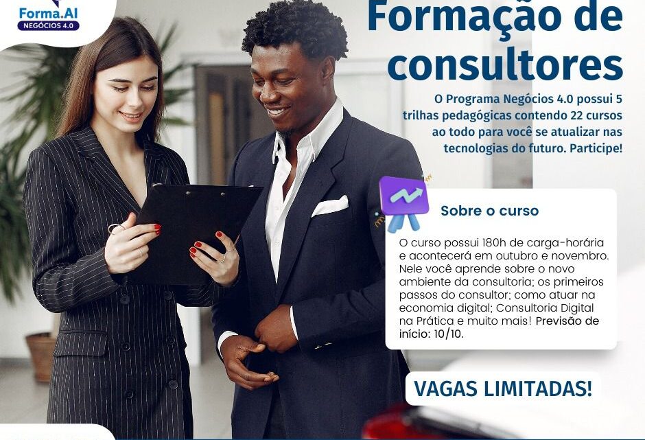 Programa Negócios 4.0 promove curso gratuito de formação de consultores