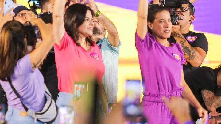 Raquel Lyra e Priscila Krause reúnem apoiadores em Caruaru