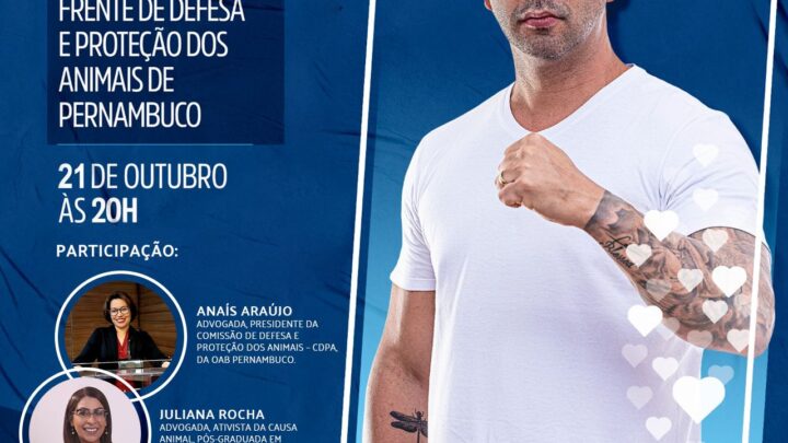 Anderson Correia apresenta FDPAM em Live com advogados animalistas nesta sexta (21)