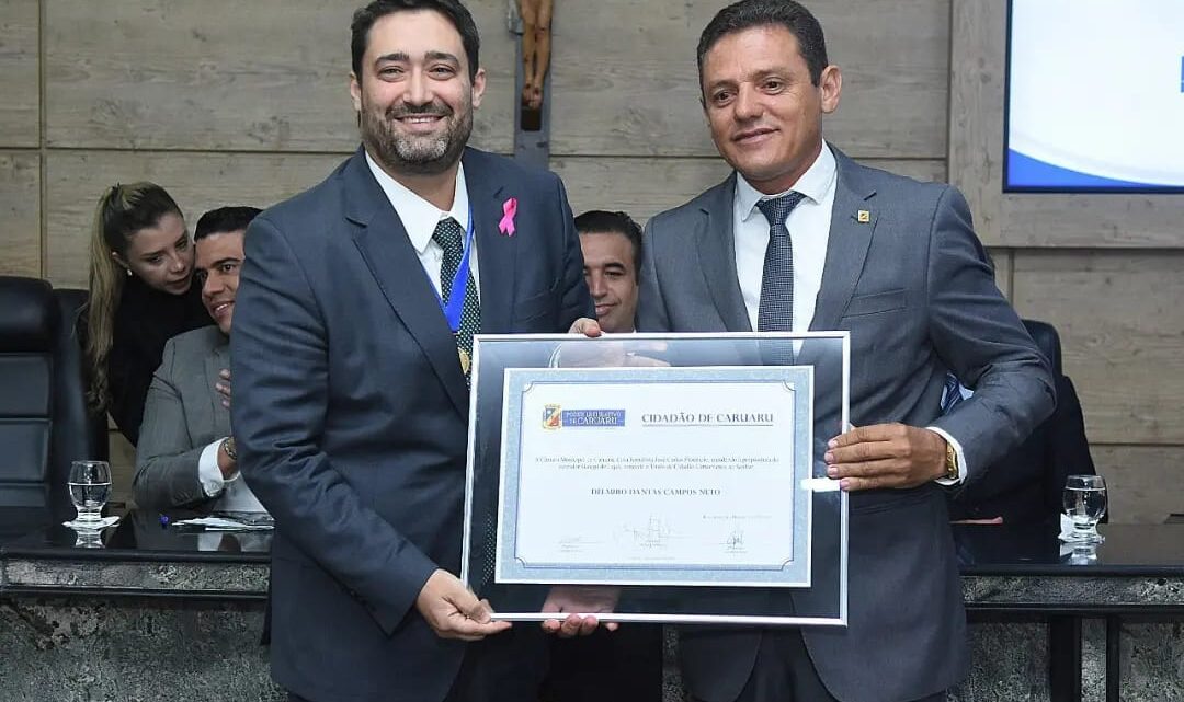 Vereador Galego de Lajes entrega o título de Cidadão Caruaruense ao Desembargador Fausto Campos