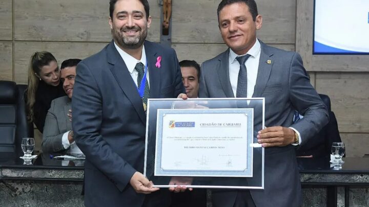 Vereador Galego de Lajes entrega o título de Cidadão Caruaruense ao Desembargador Fausto Campos