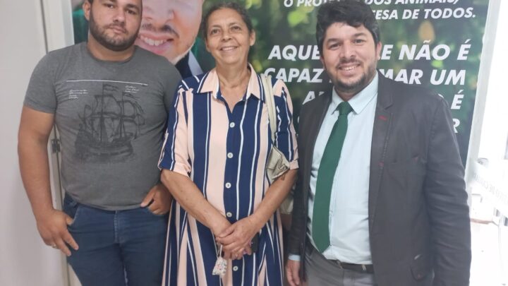 Fagner Fernandes recebe protetor para discutir regularização de ONG