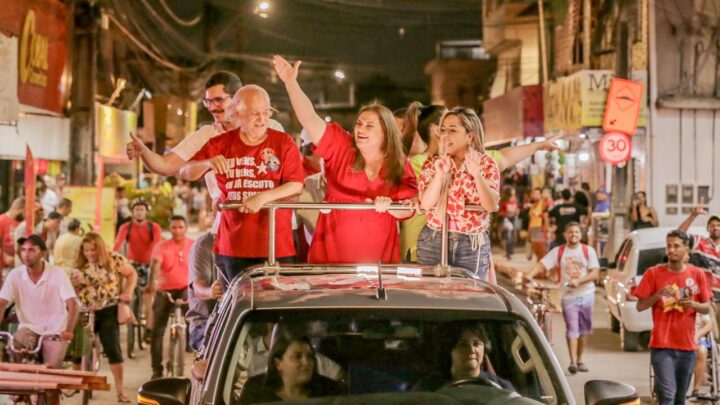 Marília Arraes faz carreata na Zona Oeste com vereadores do Recife