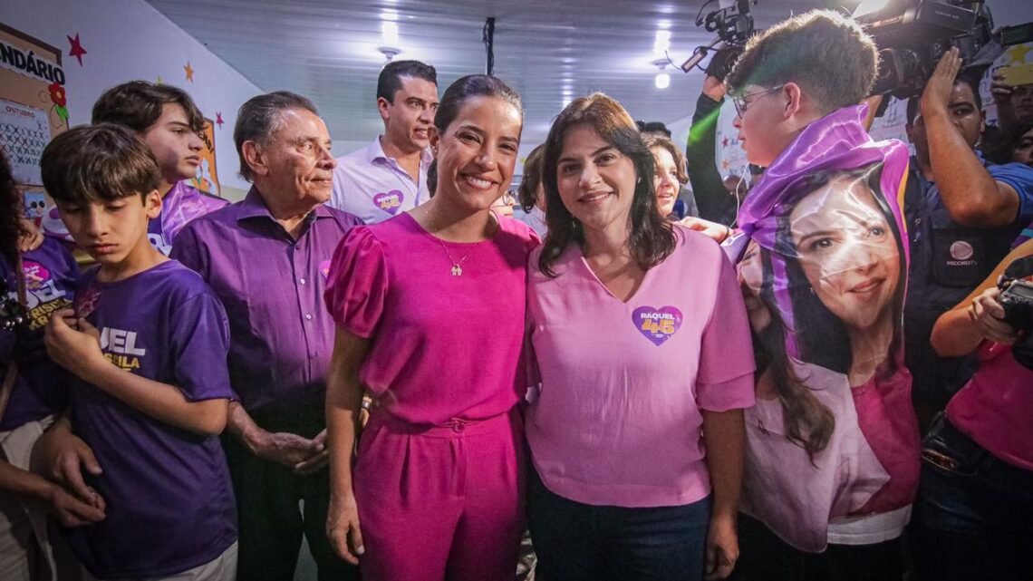 Raquel Lyra vota acompanhada de Priscila e família Raquel Lyra vota acompanhada de Priscila e família