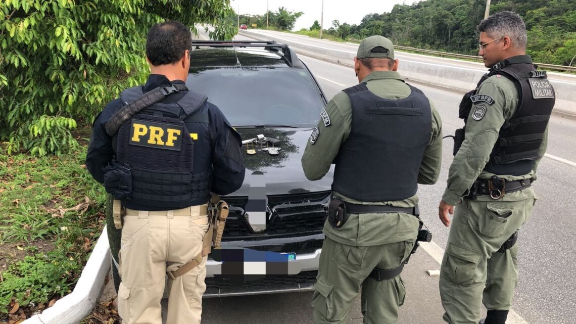 Suspeito de efetuar tiros em carro de ex-companheira é detido pela PRF