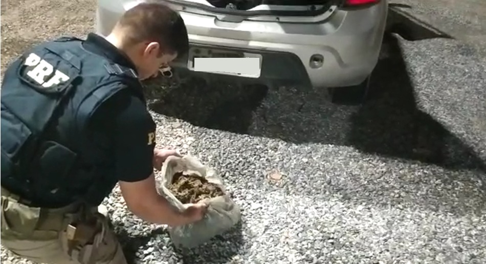 Foragido da justiça, motorista é preso na BR 232 com 33 kg de maconha