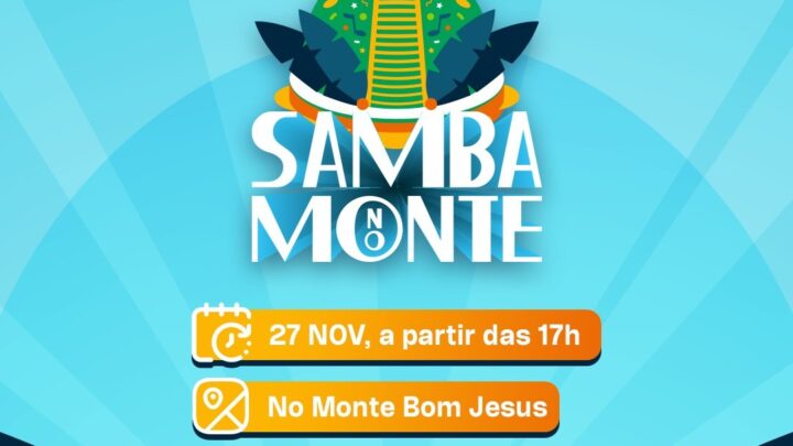 Samba no Monte encerra o calendário festivo do mês da Consciência Negra neste domingo (27)