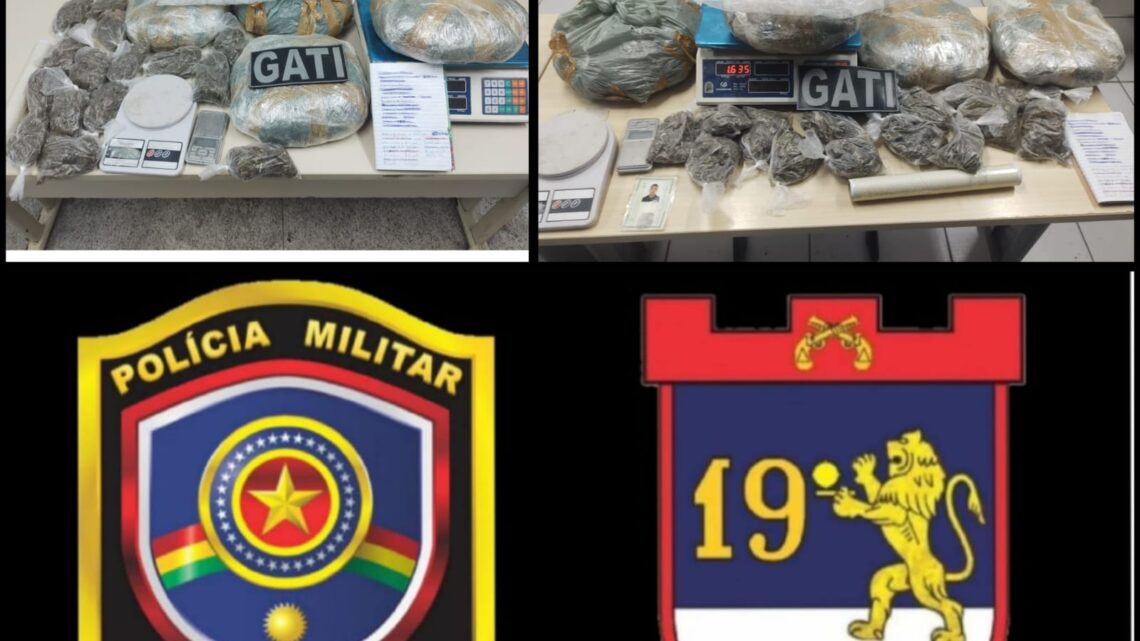 PM apreende na UR-10 maisde quatro quilos de maconha