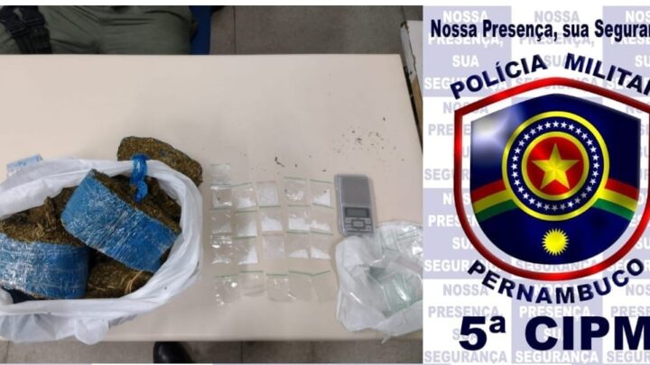 Mulher é presa por tráfico em Gravatá