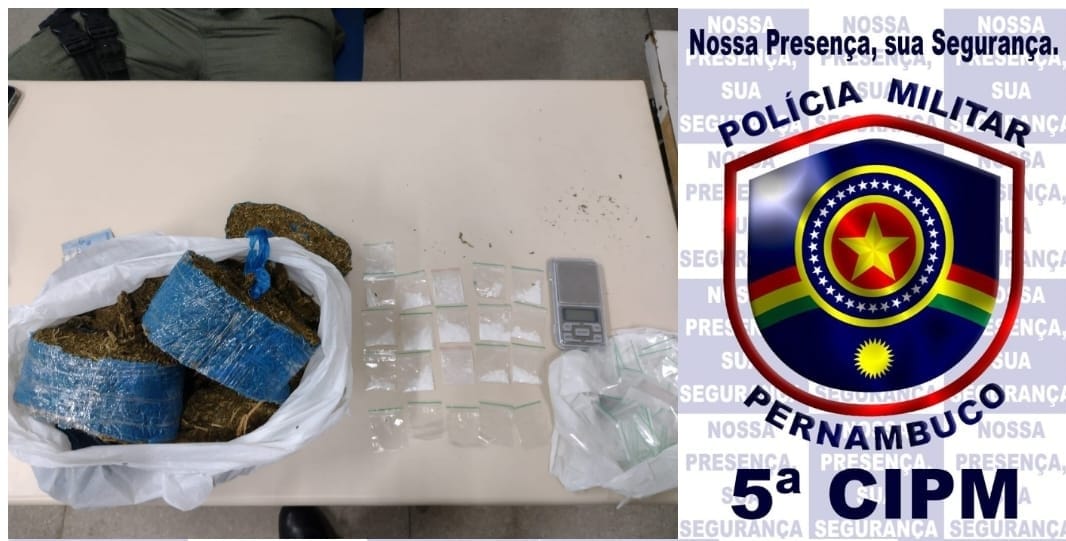 Mulher é presa por tráfico em Gravatá Mulher é presa por tráfico em Gravatá