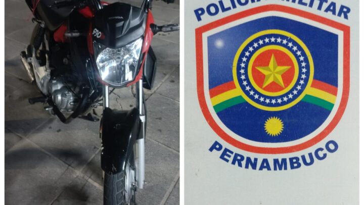 Homem é preso pela PM com moto roubada