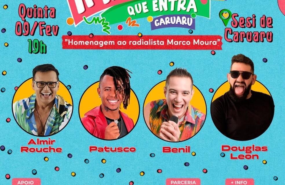 Baile Imprensa que Entra será realizado pela primeira vez em Caruaru