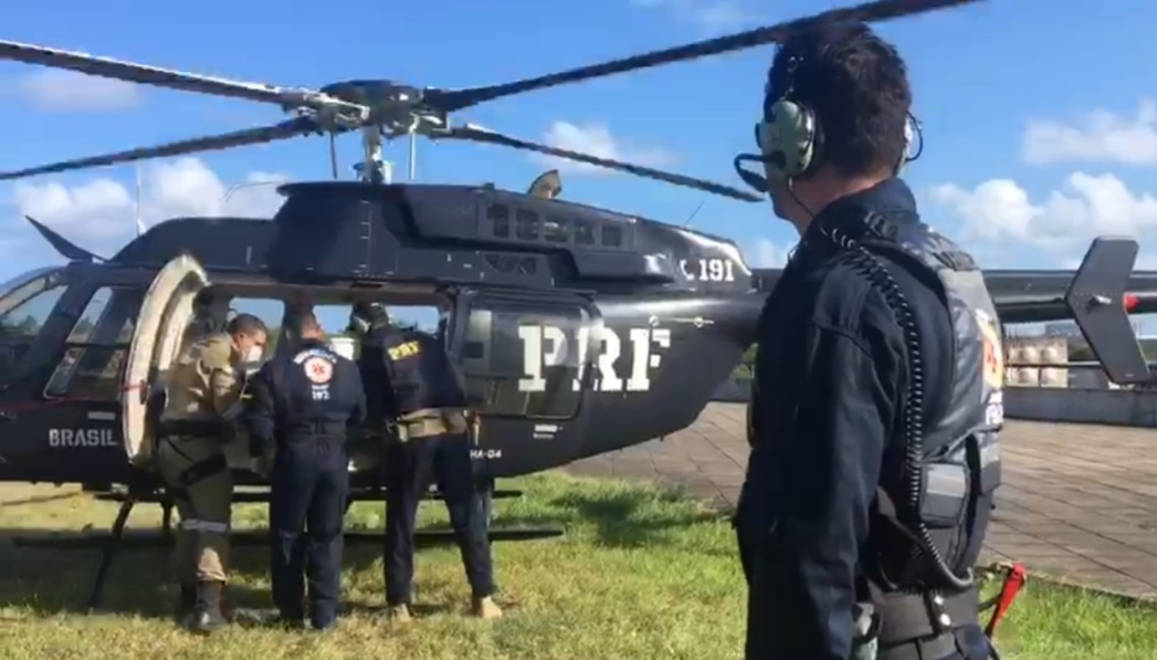 PRF e SAMU retomam atendimento aeromédico em Pernambuco durante o carnaval