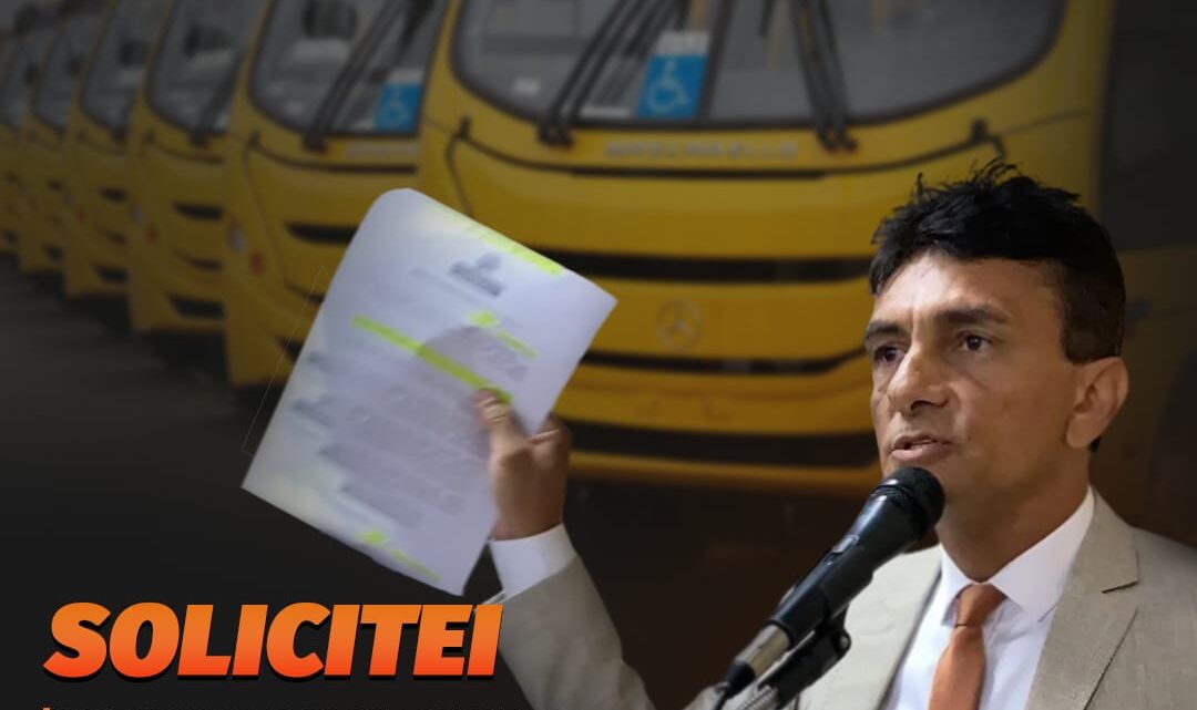 Vereador Mano do Som solicita transporte adequado para alunos da Escola Municipal Leudo Valença