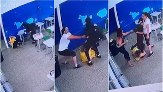 Estudante de 13 anos é preso após matar professora e esfaquear outras pessoas dentro de escola Estudante de 13 anos é preso após matar professora e esfaquear outras pessoas dentro de escola