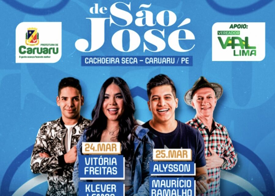 Festa de São José em Cachoeira Seca tem grandes atrações sexta (24) e sábado (25) Festa de São José em Cachoeira Seca tem grandes atrações sexta (24) e sábado (25)
