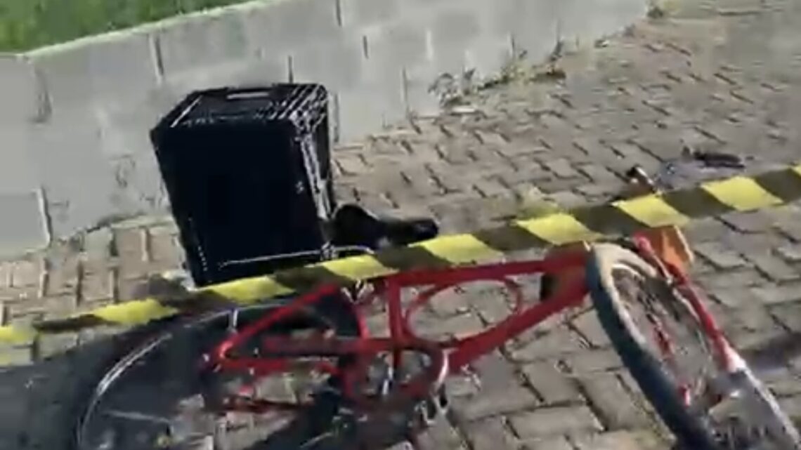 Idoso morre após bicicleta perder freios em descida, e colidir em barra de ferro e parede em Caruaru