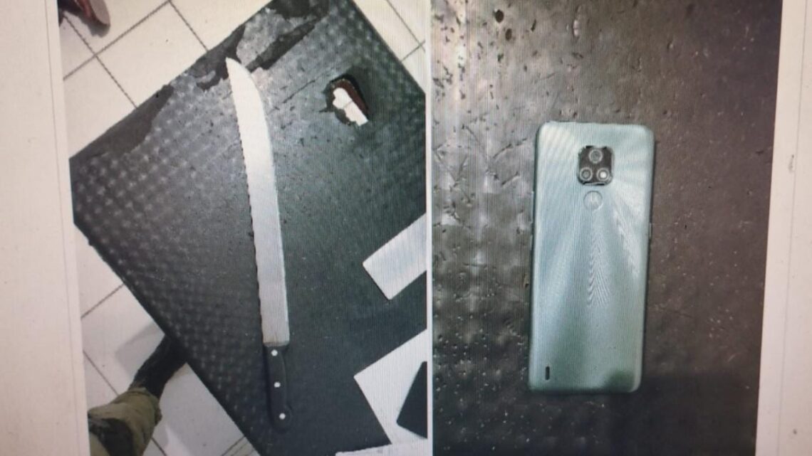 Vítima de assalto é agredida com golpe de facão nas costas e tem dois dedos cortados, PM prende acusado