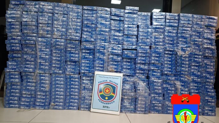 Suspeito de contrabando é detido em Toritama, com 90 mil cigarros