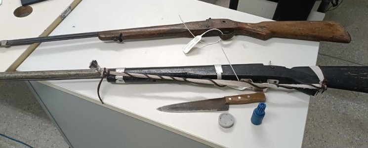 Foragido de presídio que estava com faca na cintura é capturado