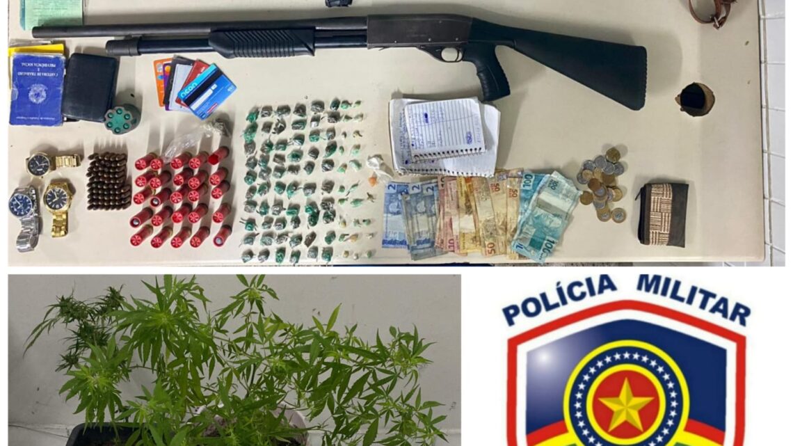 PM prende mulher e recupera motos e armas, em Casinhas