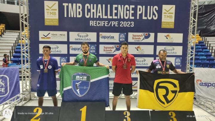Clube Ibra Tênis de Mesa de Caruaru conquista principal categoria em etapa nacional em Recife