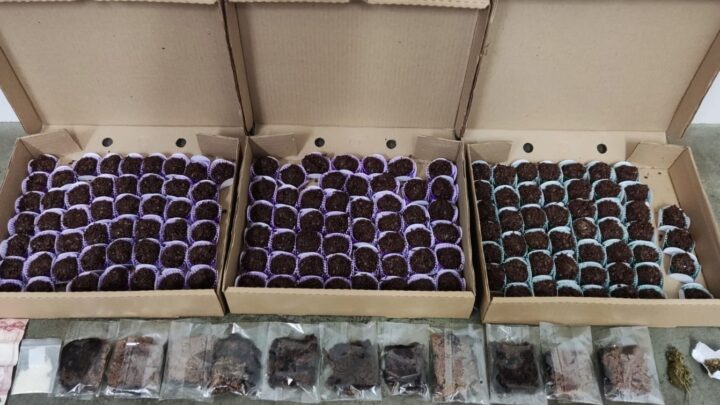 PM apreende docesfeitos com maconha