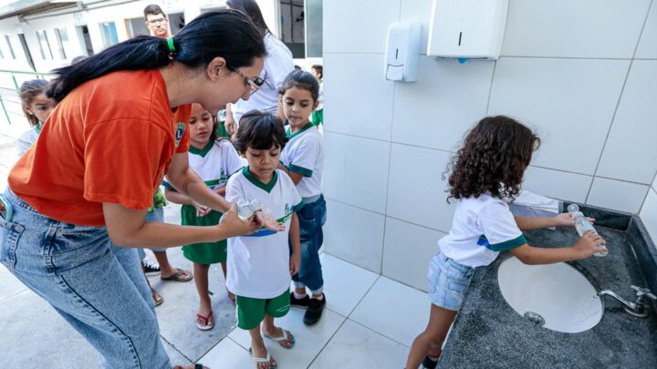 Programa Lavagem de mãos e higiene nas escolas é lançado em Caruaru