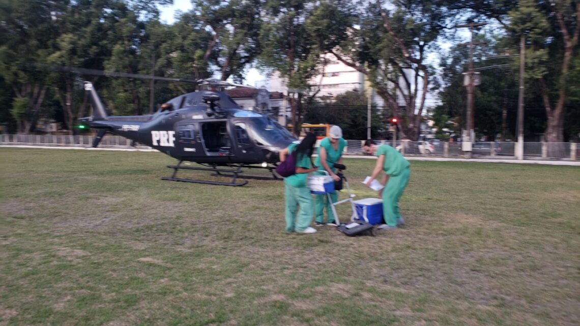 PRF e SAMU transportam coração para transplante de João Pessoa a Recife