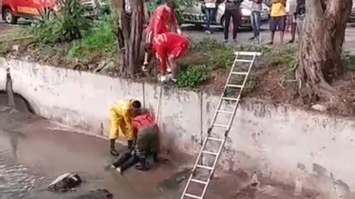 Homem é encontrado morto em canal, no bairro Salgado