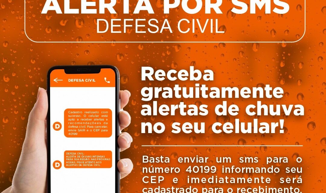 Serviço gratuito de avisos e alertas climáticos direto no celular em Caruaru Serviço gratuito de avisos e alertas climáticos direto no celular em Caruaru