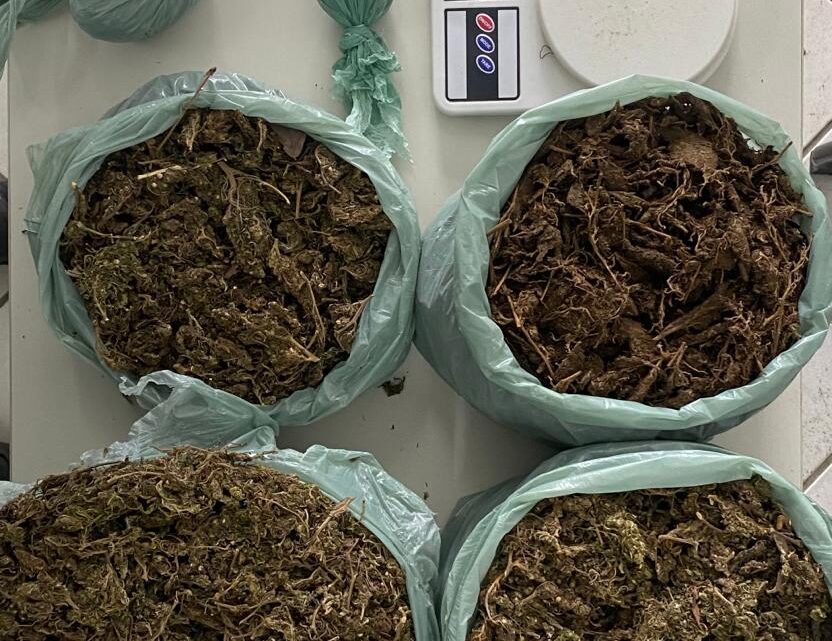 Dupla é presa com maconha, após cair de moto, durante perseguição da PM Dupla é presa com maconha, após cair de moto, durante perseguição da PM