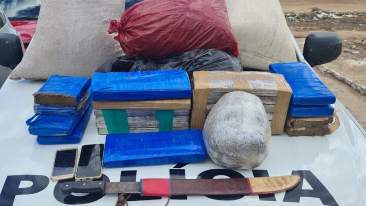 PM apreende mais de 45kg de drogas, em Lagoa Grande