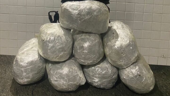 PM apreende 10kg de maconha em transporte complementar