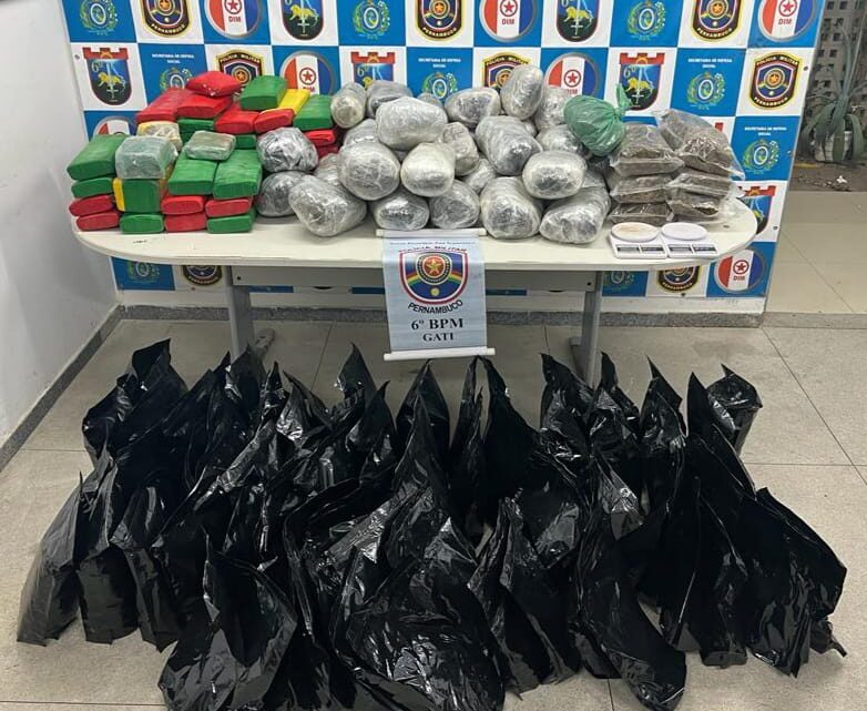 Mulher é presa com172Kg de maconha