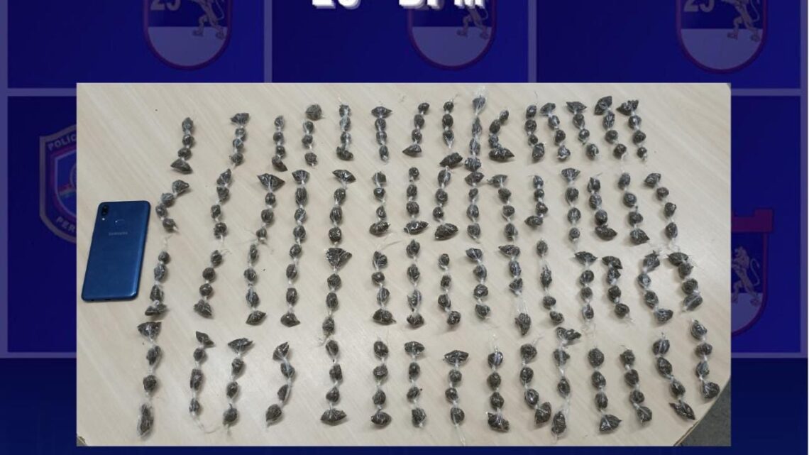 Homem tenta fugir da PM mas é preso com big bigs de maconha