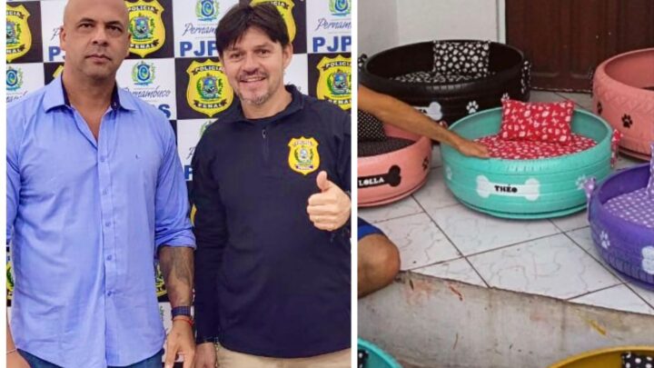 Anderson Correia busca parceria com penitenciária de Caruaru para produção de casinhas de pneus para pets com trabalho dos detentos