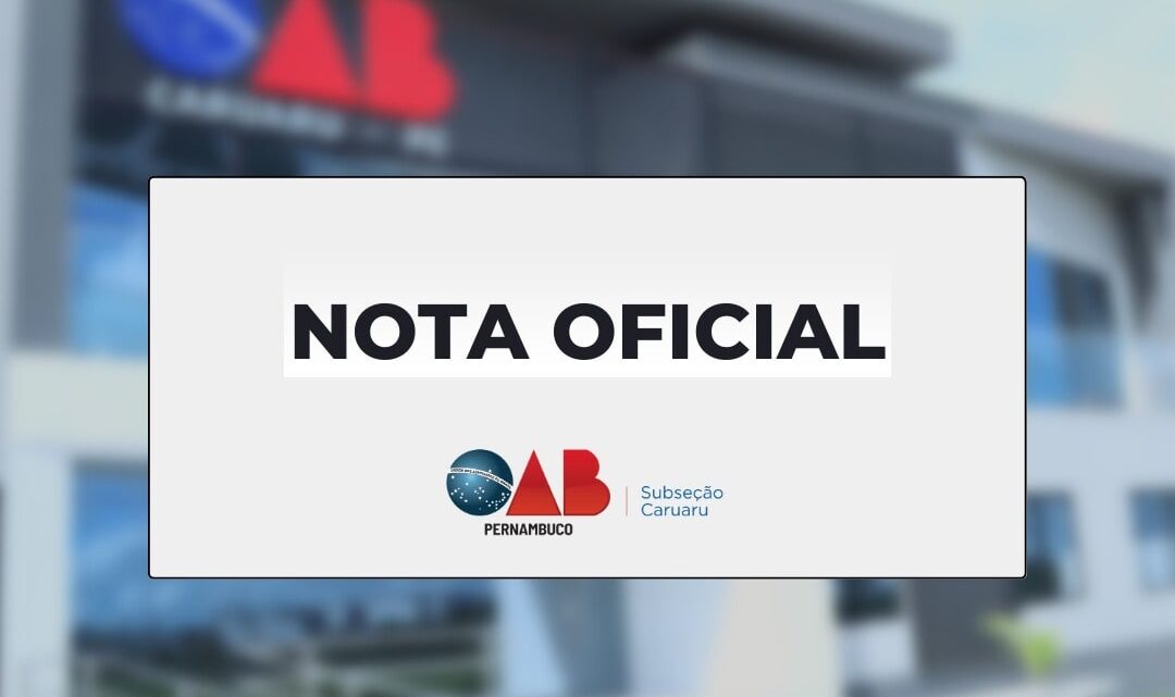 OAB Caruaru emite nota  sobre advogado acusado de cometer crime de injúria racial no Pátio de Eventos