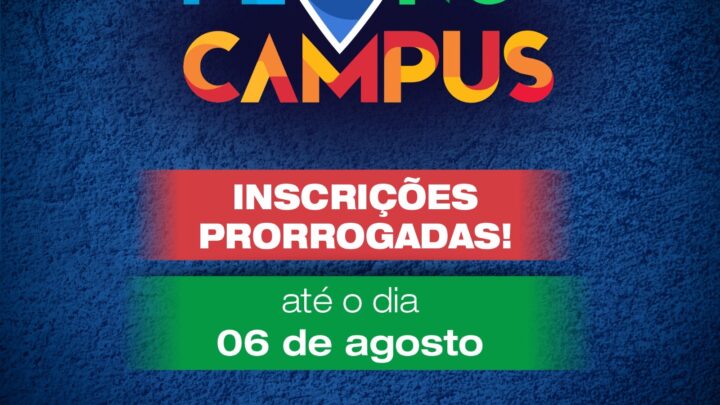 Inscrições prorrogadas para o programa PE no Campus  