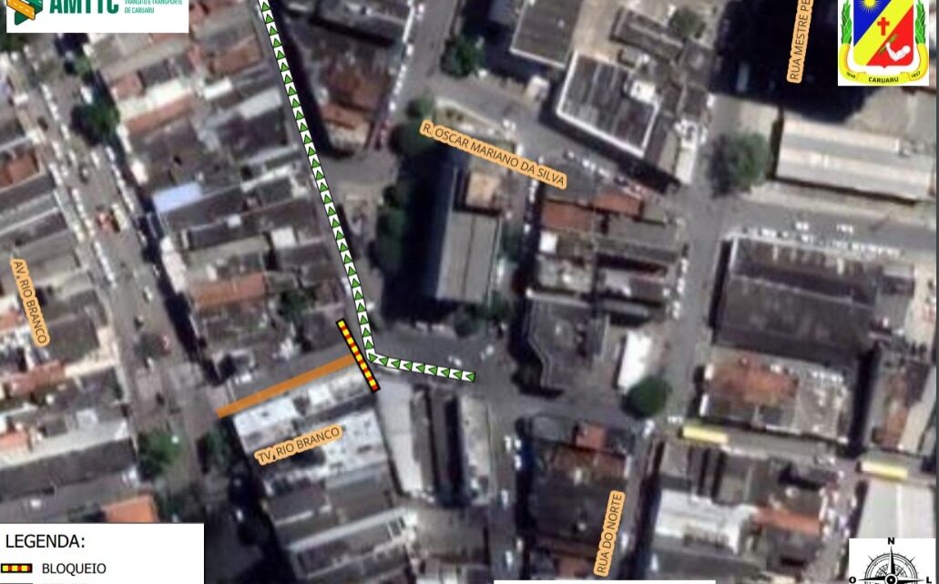 Obra da Copergás terá fechamento de via no Centro de Caruaru a partir deste sábado (8)