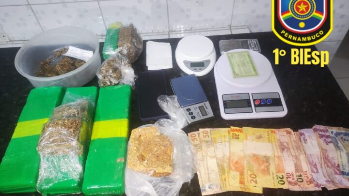 Mulher presa com crack e maconha em Caruaru