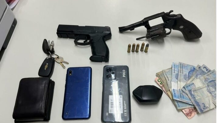 PM prende três homens em flagrante e recupera carro que foi tomado em assalto