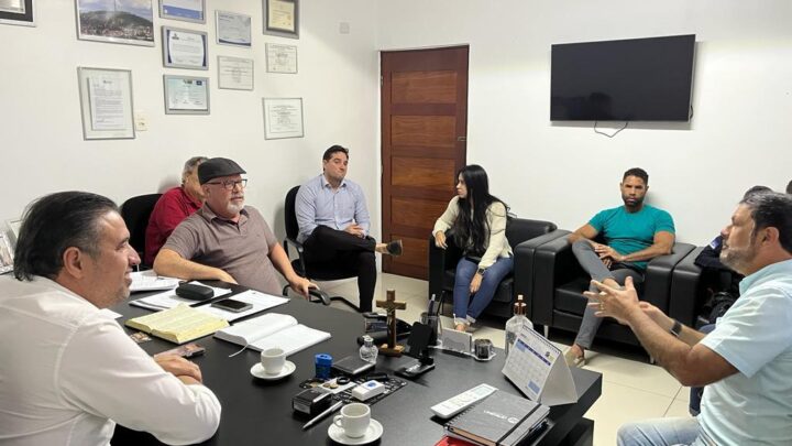 SISMUC – Regional e comissão da Guarda Municipal são recebidos pelo vereador Bruno Lambreta