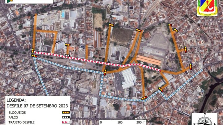 Confira ruas e avenidas de Caruaru que serão fechadas para o desfile de 7 de setembro