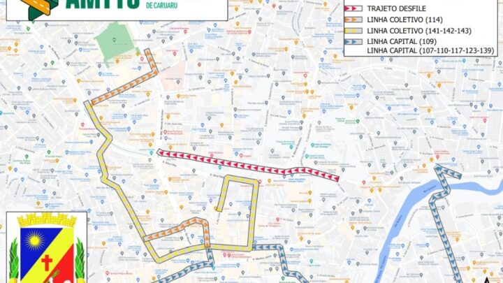 Veja a mudança na rota de ônibus em Caruaru, para o desfile de 7 de setembro