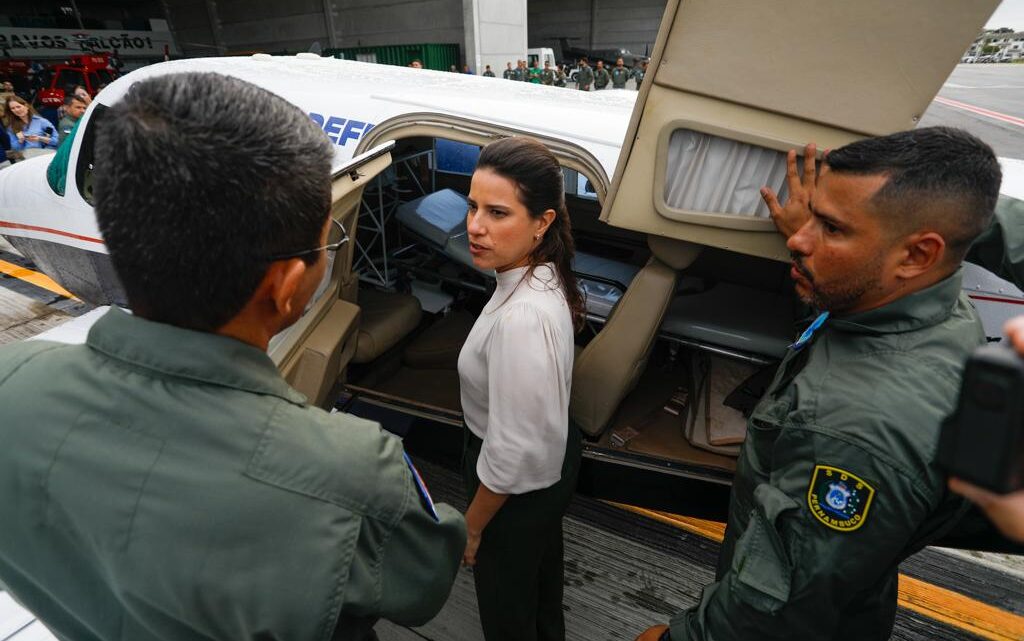 Raquel Lyra entrega primeiro avião para reforçar as operações de segurança em Pernambuco Raquel Lyra entrega primeiro avião para reforçar as operações de segurança em Pernambuco
