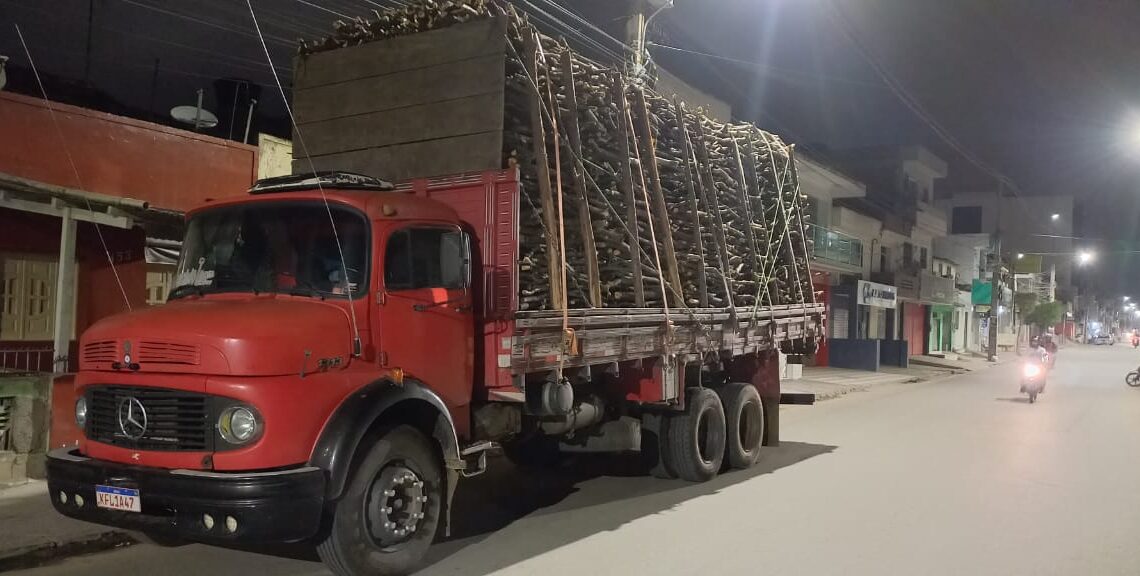 PM apreende caminhão por crime ambiental