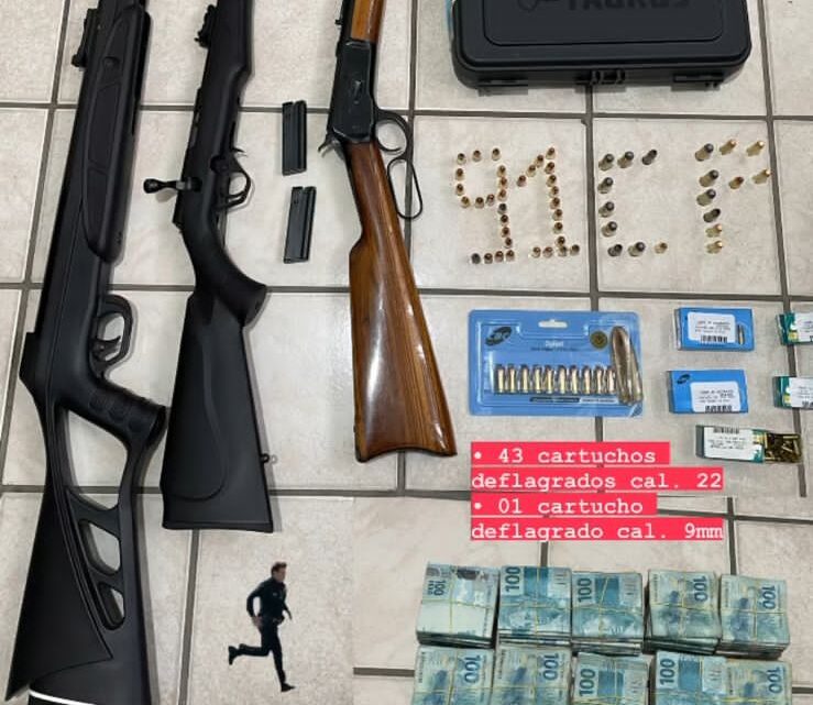 Polícia Civil apreende armas de fogo sem registro e munições de vários calibres