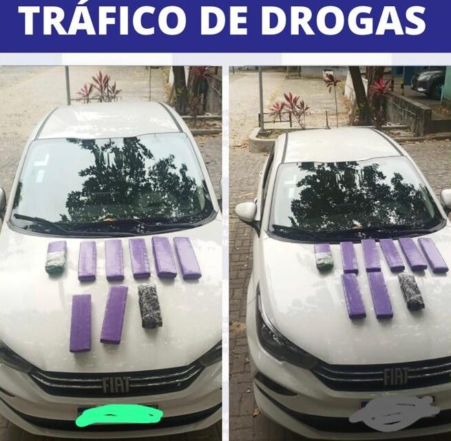 Menor é apreendido dentro de táxi com 9kg de maconha Menor é apreendido dentro de táxi com 9kg de maconha