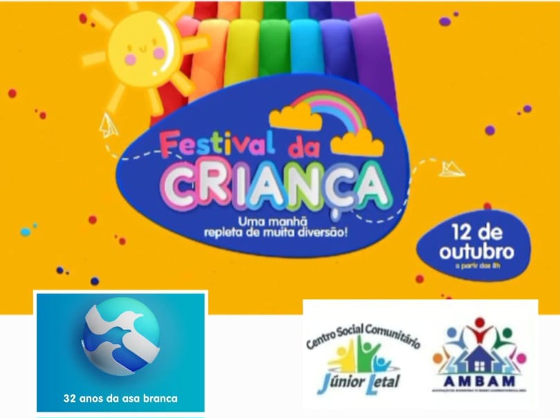 Associação de Moradores do bairro Agamenon convida população para Festival da Criança na praça da comunidade